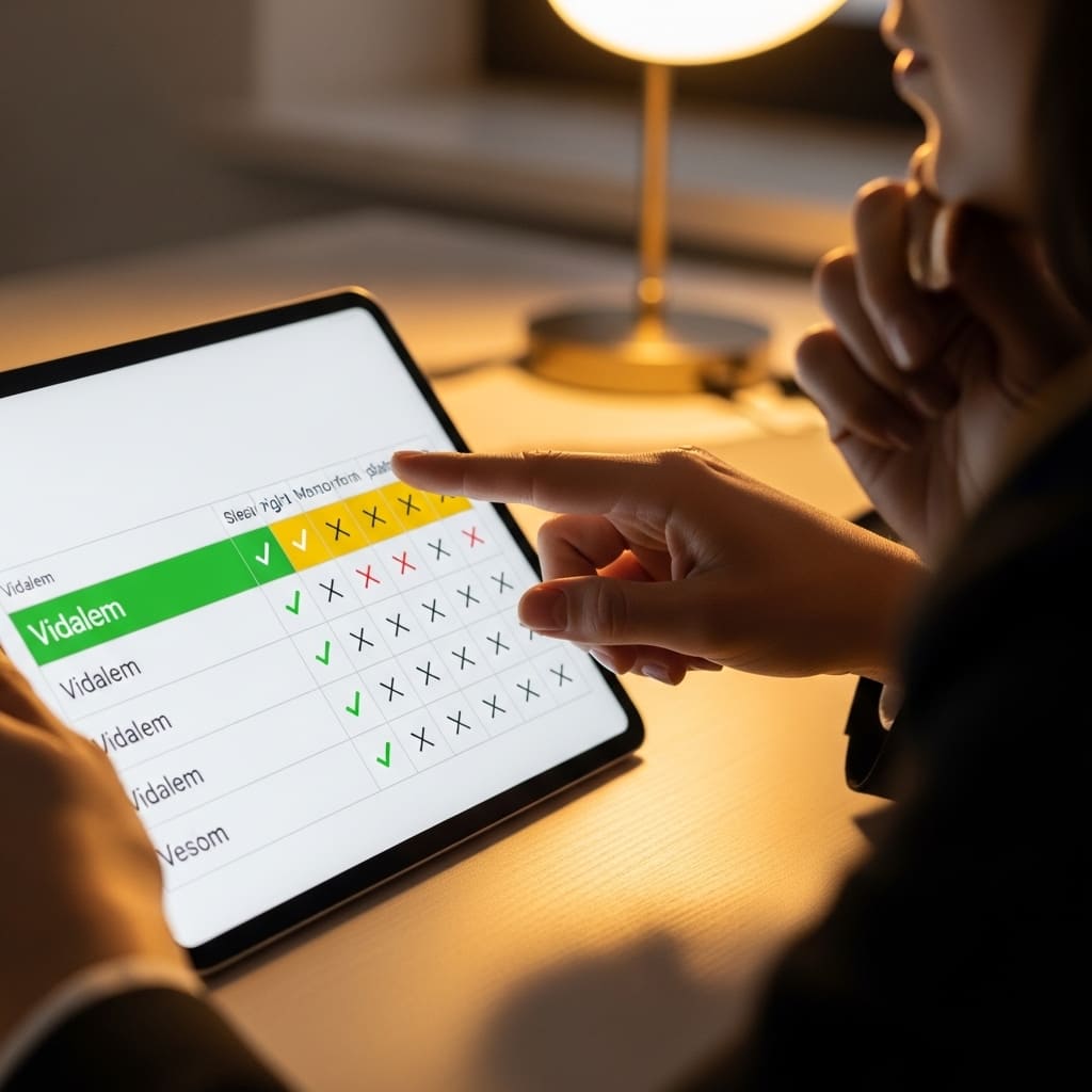 Tabela comparativa dos melhores sites de memorial online